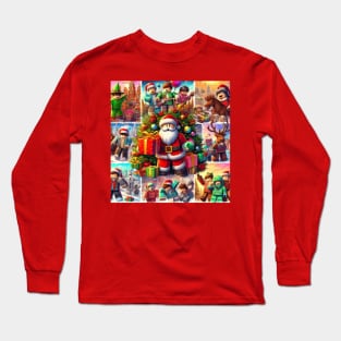 Rblox christmas design Long Sleeve T-Shirt